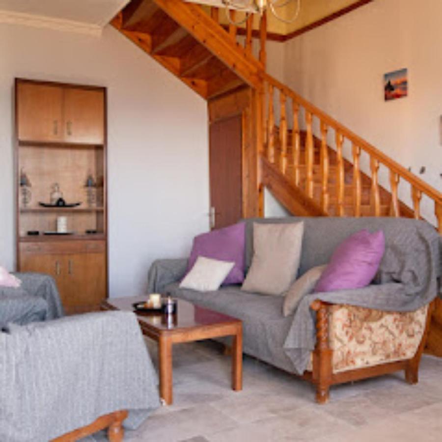 Traditional Panoramic Sea View House Lákones Exteriér fotografie